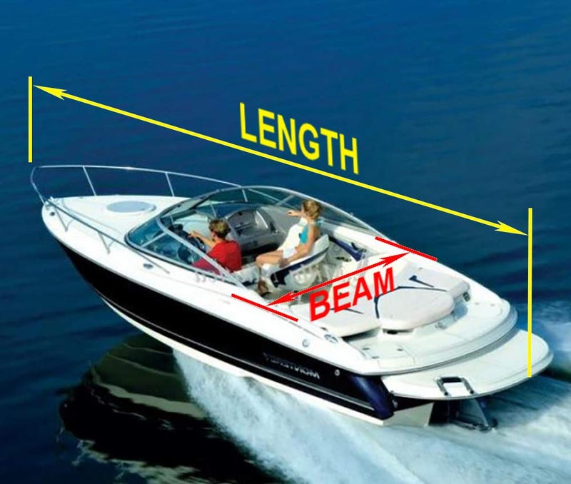 GEARFLAG Trailer Boat Cover 600D Heavy Duty Waterproof Marine Grade UV Resistant fits V-Hull Tri-Hull Runabouts Fishing Boat Reinforced Adjustable Side Straps (16' - 18.5' Long, Beam Width 98") - Image 4
